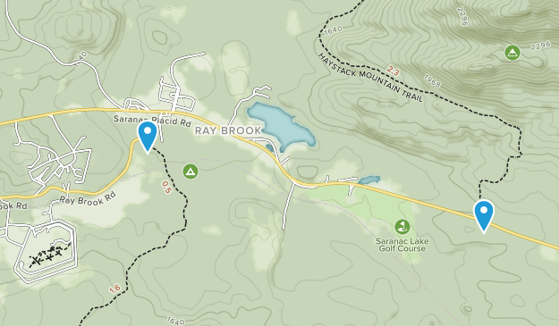 Ray Brook, État de New York Map