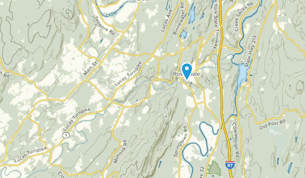 Rosendale Hamlet, New York Map