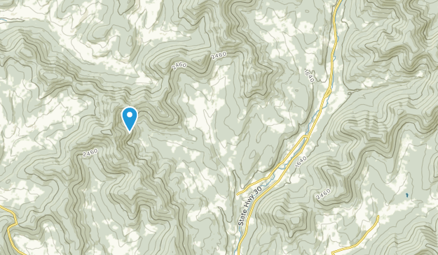 Roxbury, État de New York Map
