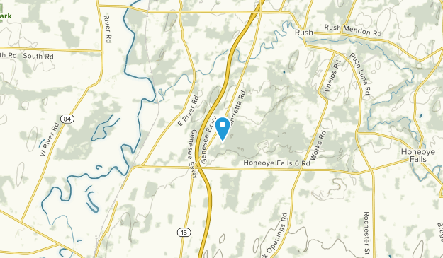 Rush, New York Map