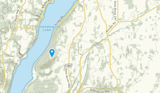 Rushville, État de New York Map