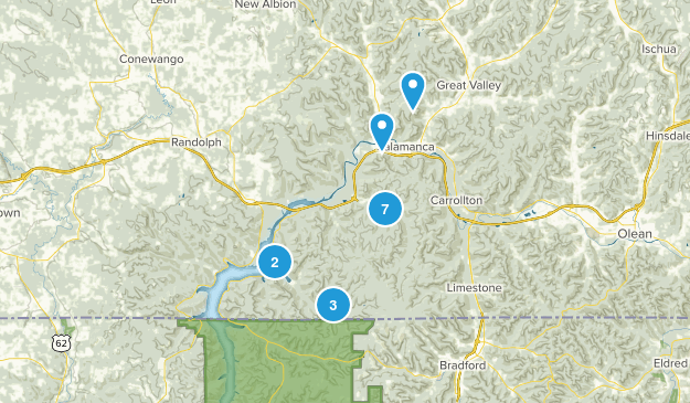 Salamanca, New York Map