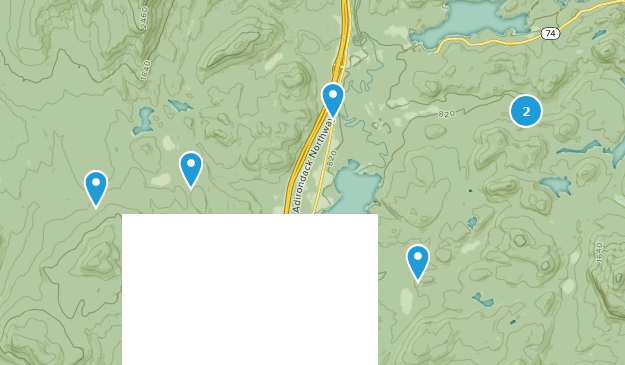 schroon lake contour map