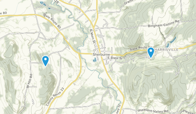 Sherburne, New York Map