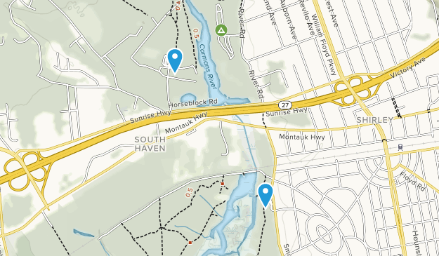 Shirley, New York Map