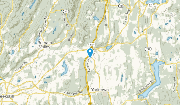 Shrub Oak, New York Map