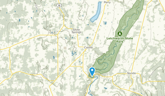 Silver Springs, New York Map