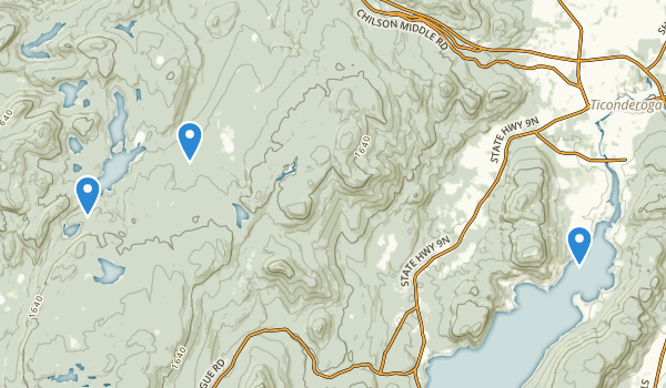 Ticonderoga, New York Map