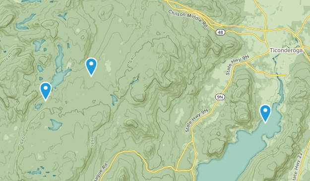 Ticonderoga, New York Map