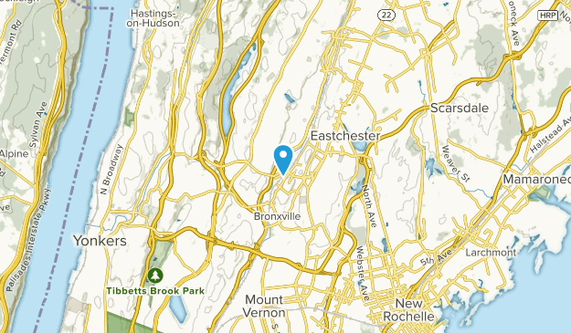 Tuckahoe, État de New York Map