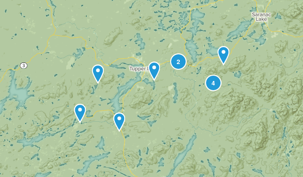Tupper Lake, New York Map