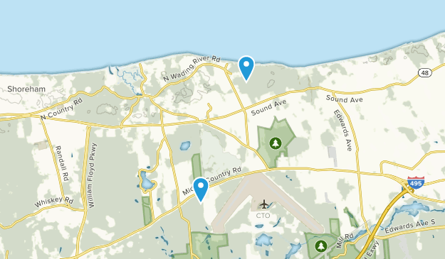 Wading River, New York Map
