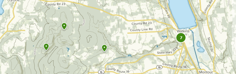 high tor state park hiking map