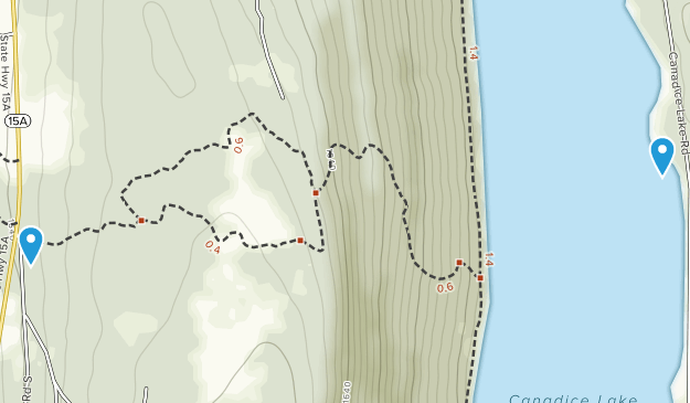 West Canadice Corners, New York Map