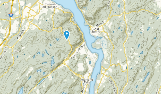 West Point, État de New York Map