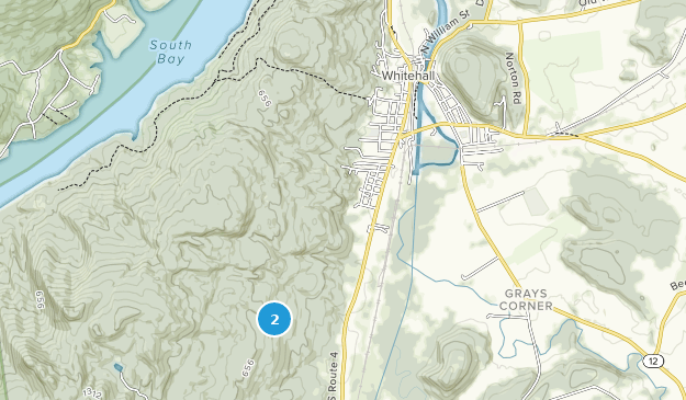Whitehall, New York Map