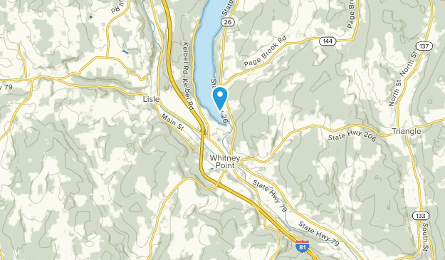 Whitney Point, État de New York Map