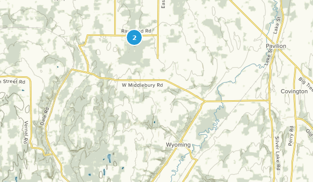Wyoming, État de New York Map