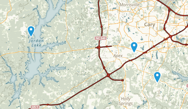 Apex, North Carolina Map