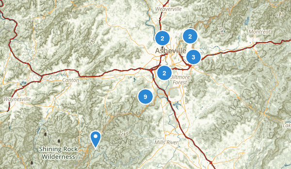 Asheville, North Carolina Map
