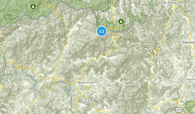 Bakersville, North Carolina Map