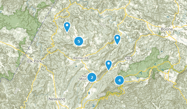 Banner Elk, Caroline du Nord Map