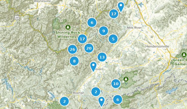 Brevard, North Carolina Map