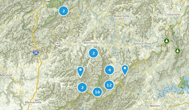 Burnsville, North Carolina Map