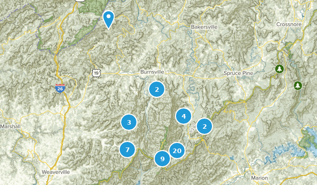 Burnsville, North Carolina Map