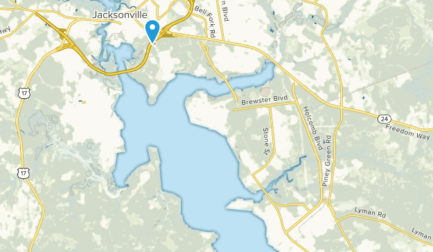Camp Lejeune, North Carolina Map