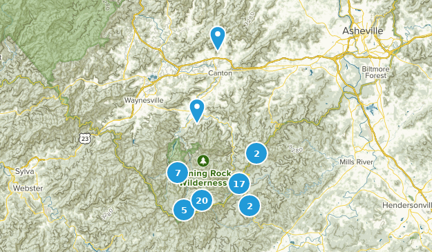 Canton, North Carolina Map