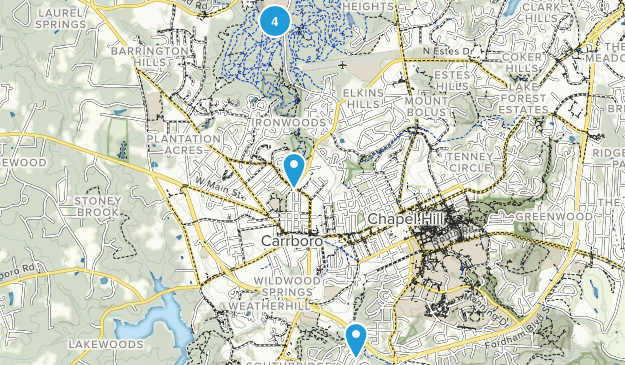 Carrboro, North Carolina Map