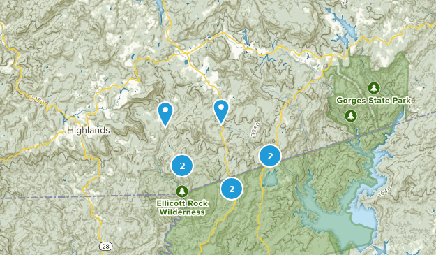 Cashiers, North Carolina Map