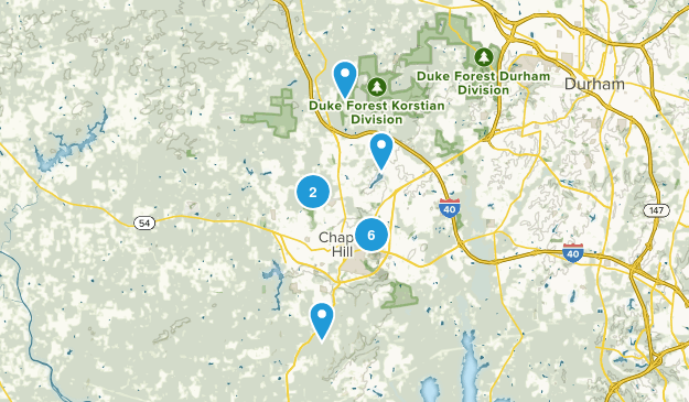 Chapel Hill, North Carolina Map