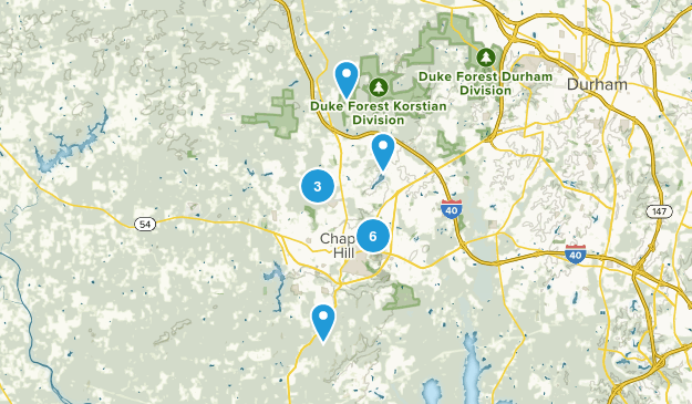 Chapel Hill, North Carolina Map