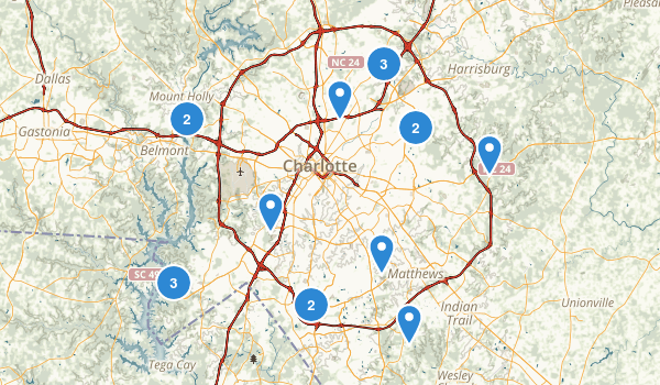 Charlotte, North Carolina Map