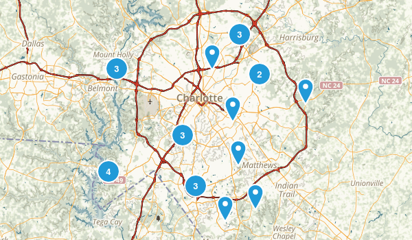 Charlotte, North Carolina Map
