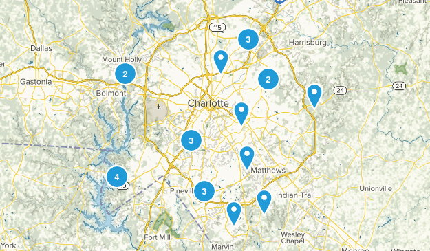 Charlotte, North Carolina Map