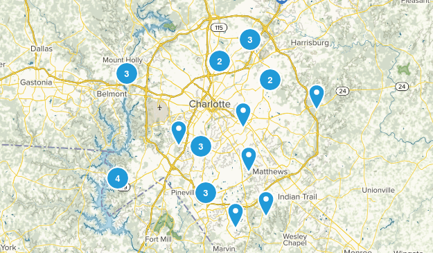 Charlotte, North Carolina Map