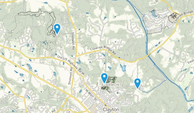 Clayton, North Carolina Map