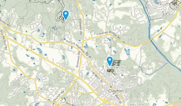 Clayton, Caroline du Nord Map