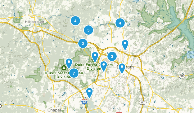 Durham, North Carolina Map