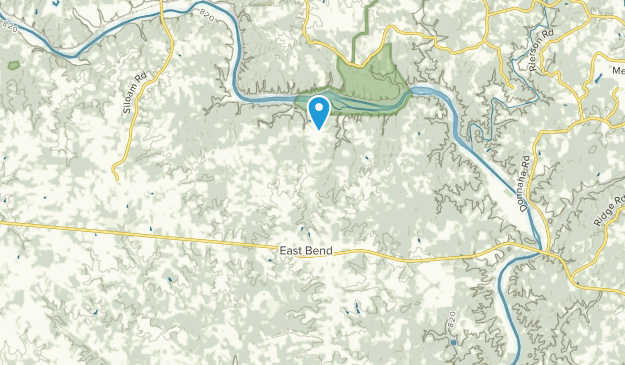 East Bend, North Carolina Map