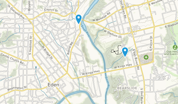 Eden, North Carolina Map