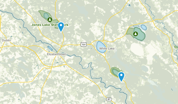 Elizabethtown, Caroline du Nord Map