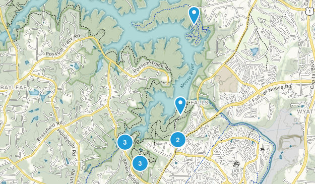 Falls, North Carolina Map