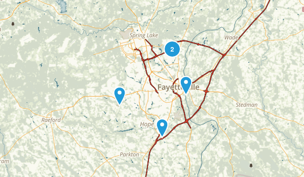 Fayetteville, North Carolina Map