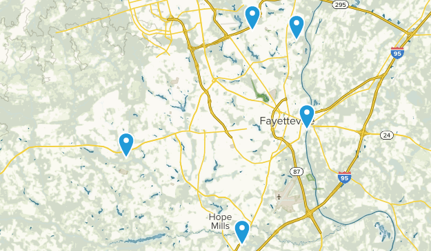 Fayetteville, North Carolina Map