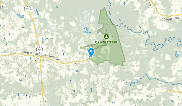 Four Oaks, North Carolina Map