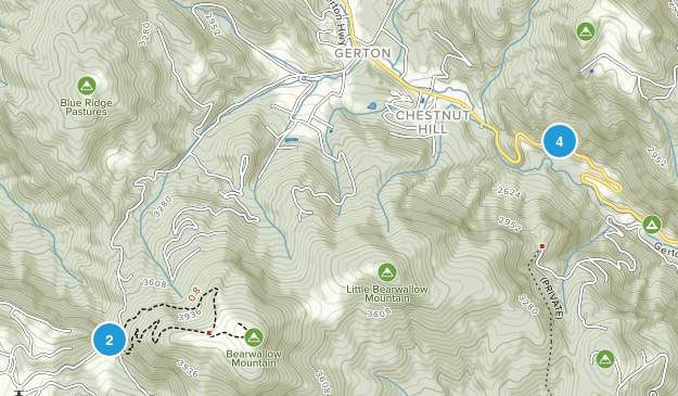 Gerton, North Carolina Map